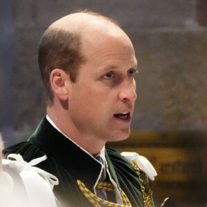 Le prince de Galles assiste au service de l'Ordre du Chardon à la cathédrale St Giles d'Édimbourg, pour l'installation dans l'Ordre de la Reine, du duc d'Édimbourg, de la baronne Black of Strome LT, de la baronne Kennedy of The Shaws LT et de Sir Geoff Palmer KT. Édimbourg, Royaume-Uni, mercredi 3 juillet 2024. Photo par Andrew Milligan/PA Wire/ABACAPRESS.COM