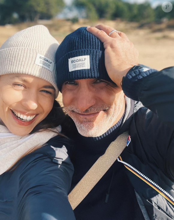 Patrick Guérineau et sa femme Lou, mère de deux de ses trois enfants.