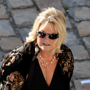 Marina Carrère d'Encausse lors de l'hommage à Hélène Carrère d'Encausse aux Invalides à Paris le 3 octobre 2023. © Dominique Jacovides / Bestimage