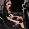 Paris Hilton arrive à l'aéroport de Los Angeles