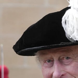 Le roi Charles III d'Angleterre - Service de l'Ordre de la Jarretière au Château de Windsor, Royaume Uni, le 17 juin 2024. © Kirsty Wigglesworth/WPA-Pool/Bestimage