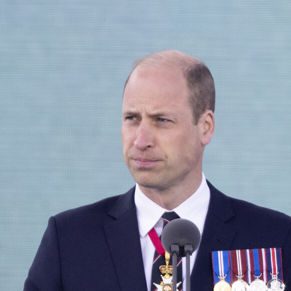 Le prince William de Galles - La famille royale d'Angleterre lors des commémorations du 80ème anniversaire du débarquement (D-Day) à Portsmouth. Le 5 juin 2024 © Rowan Griffiths / Mirrorpix / Bestimage