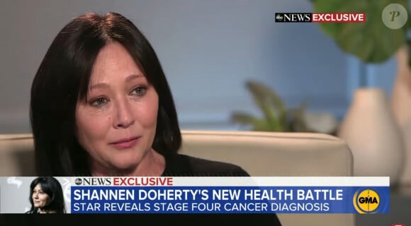 Samedi 13 juillet, Shannen Doherty a rendu son dernier souffle à l'âge de 53 ans après avoir lutté durant neuf ans contre un cancer du sein. 
Shannen Doherty s'éffondre en larmes alors qu'elle annonce la rechute de son cancer du sein stade 4 dans une interview de Good Morning America Elle a déjà surmonté une première lutte contre la maladie, survenue en 2015.