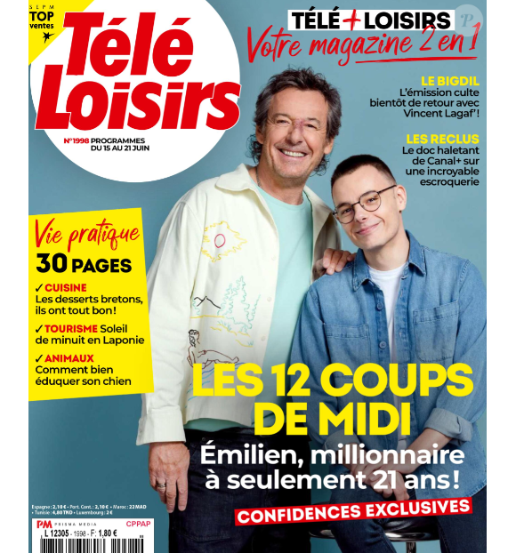 Mais ce n'est pas ce qui l'intéresse le plus.
Magazine "Télé-Loisirs"