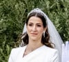 Cela n'a pas empêché la future maman d'accompagner son mari pour une visite officielle le 17 juillet
Mariage du prince Hussein bin Abdullah II et Rajwa Al-Saif au palais Husseiniya à Amman, Jordanie le 1er juin 2023. 