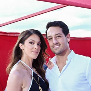 Iris Mittenaere et son compagnon Diego El Glaoui au défilé Etam Croisière 2023 à Saint-Tropez le 11 mai 2023. © Rachid Bellak / Bestimage 