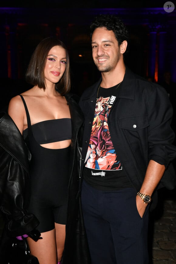 Exclusif - Iris Mittenaere et son compagnon Diego El Glaoui - People lors du défilé Etam Live Show 2022 dans les jardins des Archives Nationales lors de la fashion week printemps/été 2023 le 27 septembre 2022. © Agence Bestimage 