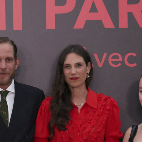 La princesse Caroline de Hanovre, Andrea Casiraghi et sa femme Tatiana Casiraghi (Tatiana Santa Domingo), la princesse Alexandra de Hanovre et son compagnon Ben-Sylvester Strautman - Arrivée de la famille Princière de Monaco avant la projection du film documentaire "Rainier III par lui-même" au Grimaldi Forum à Monaco le 4 juillet 2023. Le film réalisé par Yann-Antony Noghès revient sur les moments forts de 56 ans de règne, en utilisant des enregistrements de la voix de l'ancien souverain, pour en faire le narrateur de sa vie. © Claudia Albuquerque/Bestimage 