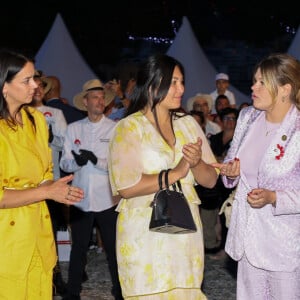 Pauline Ducruet, Marie Ducruet et Camille Gottlieb - "Le rocher en fête" la principauté de Monaco fête le centenaire du prince Rainier III à Monaco, le 31 mai 2023. © Claudia Albuquerque / Bestimage 