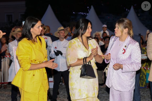 Pauline Ducruet, Marie Ducruet et Camille Gottlieb - "Le rocher en fête" la principauté de Monaco fête le centenaire du prince Rainier III à Monaco, le 31 mai 2023. © Claudia Albuquerque / Bestimage 