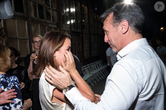 Pauline Ducruet et son père Daniel Ducruet - Défilé Alter Designs mode homme printemps-été 2020, le premier défilé de Pauline Ducruet dans le cadre de la Fashion Week de Paris à la Cartonnerie à Paris le 18 juin 2019. © Cyril Moreau/Bestimage 