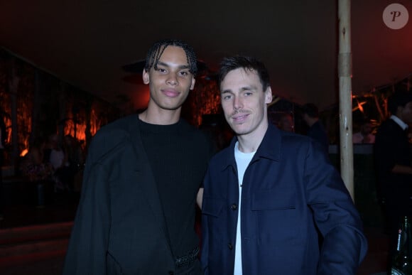 Alexandre Grimaldi (fils du prince A. II de Monaco), Louis Ducruet - Soirée APM Monaco au restaurant "le Baoli " pour le lancement de la nouvelle collection été APM Monaco lors du 77ème Festival International du Film de Cannes le 22 mai 2024. K. Prette, directrice artistique lance une collection 100% Gold pour cet été avec comme nouvelle égérie de la maison, C. Delevigne. © Rachid Bellak/Bestimage 