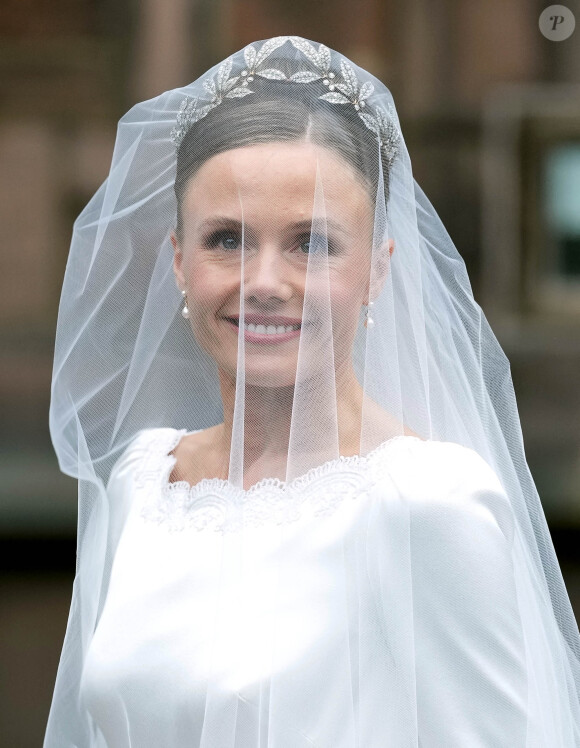 Olivia Henson - Mariage du duc de Westminster, Hugh Grosvenor, et Olivia Henson en la cathédrale de Chester. Le 7 juin © Julien Burton / Bestimage 