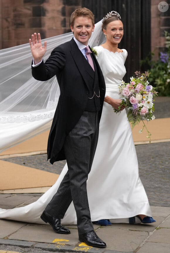 Mariage du duc de Westminster, Hugh Grosvenor, et Olivia Henson en la cathédrale de Chester, Royaume Uni, le 7 juin 2024. © Julien Burton/Bestimage 