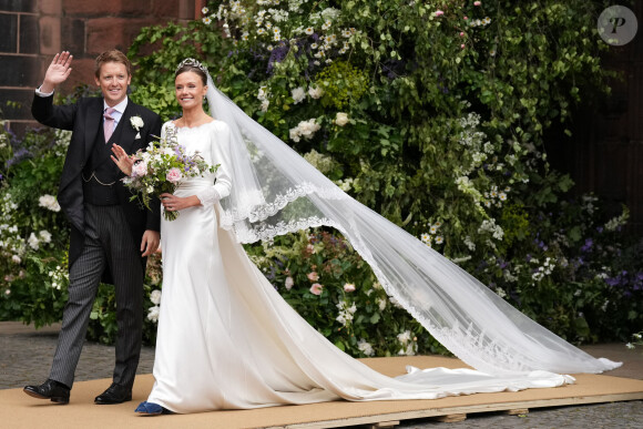 Mariage du duc de Westminster, Hugh Grosvenor, et Olivia Henson en la cathédrale de Chester, Royaume Uni, le 7 juin 2024. © Julien Burton/Bestimage 