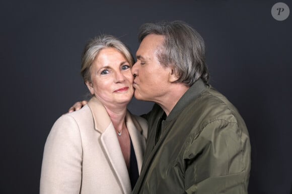 Francois Valery avec sa femme Carole lors de l'enregistrement de l'émission "Chez Jordan" à Paris le 15 mars 2023. © Cédric Perrin / Bestimage