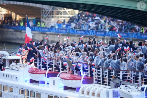 Illustration Tour Eiffel - Cérémonie d'ouverture des Jeux Olympique (JO) de Paris 2024 le 26 juillet 2024