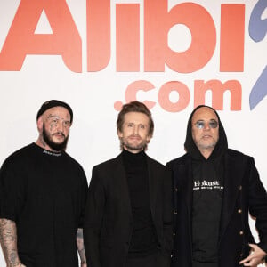 Seth Gueko, Philippe Lacheau et Pascal Obispo assistent à la première d'Alibi.com 2 au Grand Rex, le 6 février 2023 à Paris. David Niviere/ABACAPRESS.COM