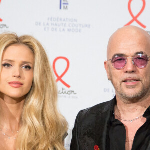 Julie Hantson et Pascal Obispo assistent au 18ème dîner de la mode pour l'association AIDS Sidaction au Pavillon Cambon à Paris le 23 janvier 2020. Nasser Berzane/ABACAPRESS.COM