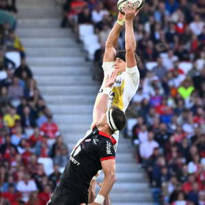 Le Stade toulousain s'impose face au Stade Rochelais (39-23) au Matmut Atlantique lors de la première demi-finale du championnat de Top 14 et se hisse en finale - Oscar Jegou