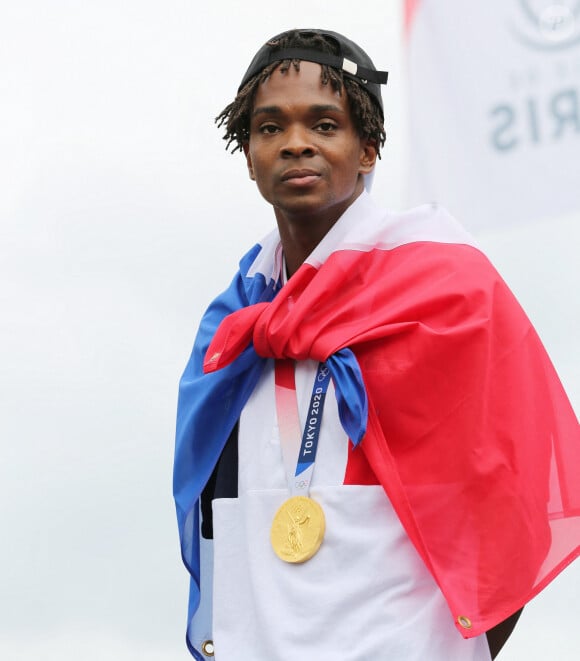 Enzo Lefort Escrime, Médaille d' Or - Live des Jeux Olympiques de Tokyo 2020 le 3 août 2021. © Panoramic / Bestimage