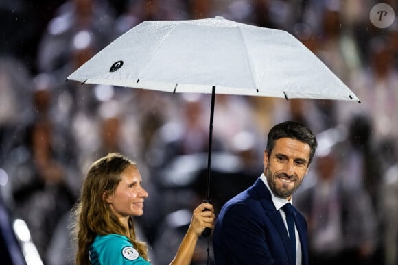 Tony Estanguet à la cérémonie d'ouverture des Jeux Olympiques (JO) de Paris, le 26 juillet 2024 au Trocadéro. (Credit Image: © Maxim Thore/Bildbyran via ZUMA Press/Bestimage