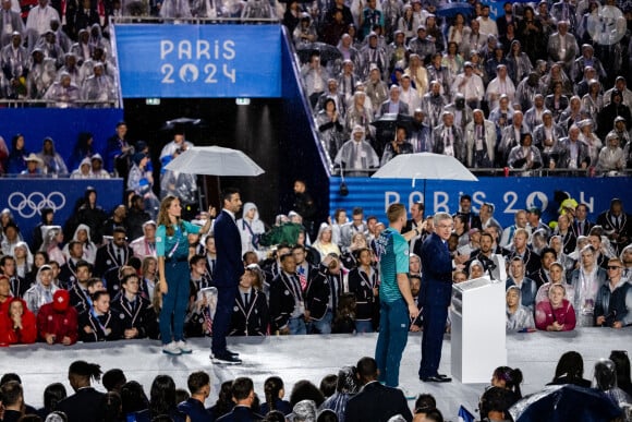 Tony Estanguet à la cérémonie d'ouverture des Jeux Olympiques (JO) de Paris, le 26 juillet 2024 au Trocadéro.(Credit Image: © Vegard GrÃ˜Tt/Bildbyran via ZUMA Press/Bestimage