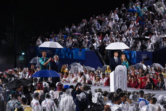 Tony Estanguet à la cérémonie d'ouverture des Jeux Olympiques (JO) de Paris, le 26 juillet 2024 au Trocadéro. © Federico Pestellini/DPPI/Panoramic/Bestimage