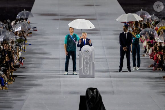 Tony Estanguet à la cérémonie d'ouverture des Jeux Olympiques (JO) de Paris, le 26 juillet 2024 au Trocadéro. (Credit Image: © Joel Marklund/Bildbyran via ZUMA Press)