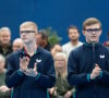 Les deux frères rivalisent avec les plus grands joueurs de la discipline
Les frères Lebrun Alexis et Félix - Tennis de Table: Pro A - Nimes Montpellier Vs Chartres à Nimes, France. © Stéphanie Gouiran/panoramic/Bestimage