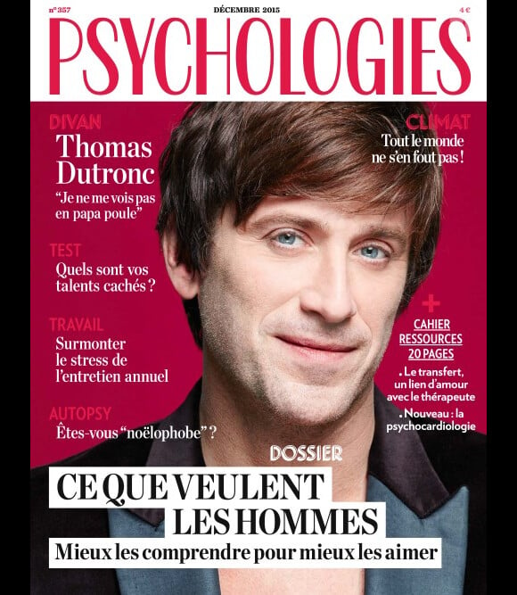 Il en parlait en interview il y a quelques années 
Thomas Dutronc en couverture de "Psychologies Magazine", 24/11/2015.