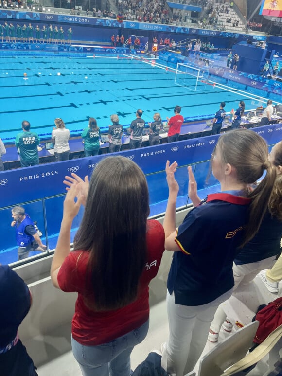 La princesse Leonor et la princesse Sofia d'Espagne assistent à différentes épreuves lors des Jeux Olympiques 2024 à Paris (JO 2024).