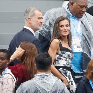 Le roi Felipe VI et la reine Letizia d'Espagne - Cérémonie d'ouverture des Jeux Olympiques (JO) de Paris 2024 le 26 juillet 2024. Casa de S.M. el Rey / Europa Press / Bestimage 