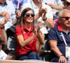 Ainsi que Carlos Alcaraz lors de son 1/4 de finale 
La reine Letizia d'Espagne - Célébrités assistent au 1/4 de finale de tennis entre C.Alcaraz et T.Paul lors des Jeux Olympiques de Paris 2024 (JO) à Roland Garros Paris, France, le 1er Aout 2024. © Jacovides-Perusseau/Bestimage 