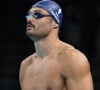 30 juillet 2024, Paris, Ile de France, France : Florent Manaudou de France est vu pendant l'échauffement avant les épreuves de natation le jour 4 aux Jeux Olympiques de Paris 2024 à Paris La Defense Arena à Paris, France (Image de crédit : © Mickael Chavet/ZUMA Press Wire).