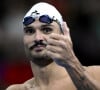 Florent Manaudou s'échauffe avant l'épreuve de natation lors des Jeux Olympiques de Paris2024 (JO), le 29 juillet 2024. © Inside / Panoramic / Bestimage 