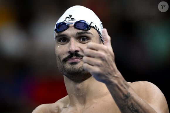 Florent Manaudou s'échauffe avant l'épreuve de natation lors des Jeux Olympiques de Paris2024 (JO), le 29 juillet 2024. © Inside / Panoramic / Bestimage 