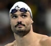 Florent Manaudou s'échauffe avant l'épreuve de natation lors des Jeux Olympiques de Paris2024 (JO), le 29 juillet 2024. © Inside / Panoramic / Bestimage 