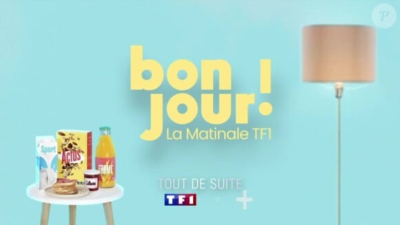 Depuis janvier, TF1 diffuse "Bonjour !" chaque matin
Affiche promotionnelle de "Bonjour !" sur TF1