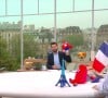 Christophe Beaugrand a présenté sa dernière émission de "Bonjour !" le vendredi 2 août 2024
L'équipe de "Bonjour !"