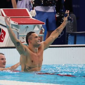 Florent Manaudou aux JO de Paris 2024 (Credit Image: © David G. McIntyre/ZUMA Press Wire)