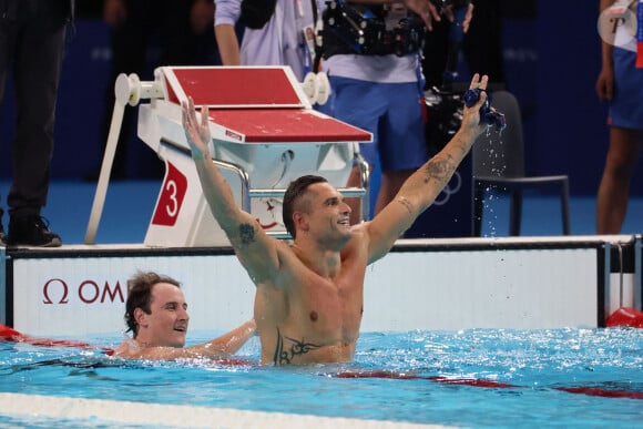 Florent Manaudou aux JO de Paris 2024 (Credit Image: © David G. McIntyre/ZUMA Press Wire)