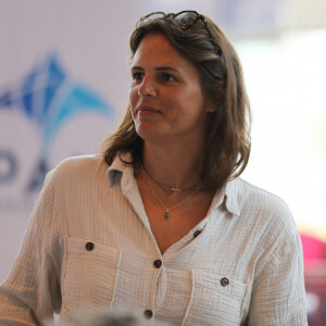 Laure Manaudou assiste aux championnats de France Élites en grand bassin de natation à Rennes, France, le 15 juin 2023. © Mickael Chavet/Zuma Press/Bestimage 