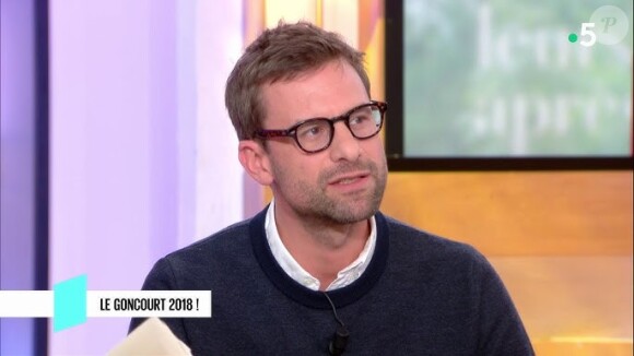 Nicolas Mathieu est un habitué des plateaux de télévision. Ici, invité de l'émission "C l'hebdo" sur France 5.