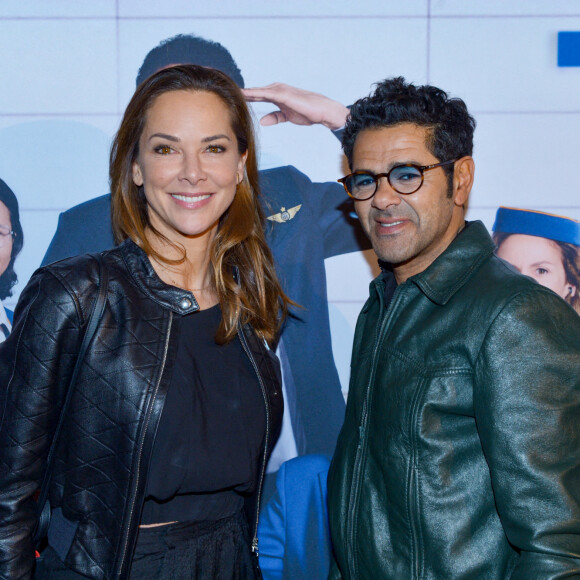 Exclusif - Jamel Debbouze et sa femme Mélissa Theuriau - After party de l'avant-première de la série "Terminal" à l'hôtel des Italiens (ancien siège du Crédit Lyonnais) à Paris le 8 avril 2024. © Rachid Bellak/Bestimage 