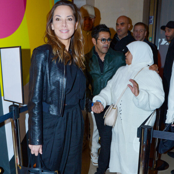 Exclusif - Jamel Debbouze avec sa femme Mélissa Theuriau et sa mère Fatima Debbouze - After party de l'avant-première de la série "Terminal" à l'hôtel des Italiens (ancien siège du Crédit Lyonnais) à Paris le 8 avril 2024. © Rachid Bellak/Bestimage 