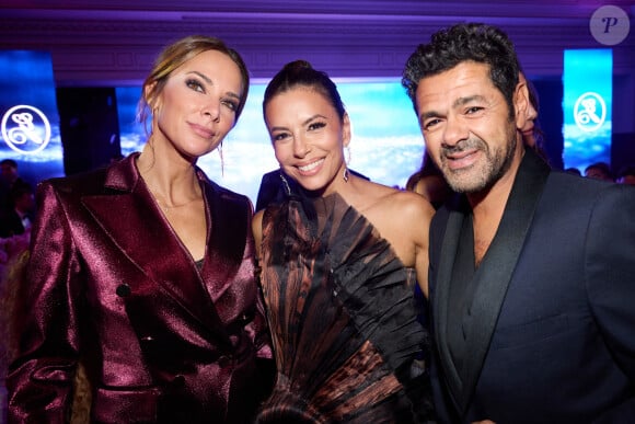 Exclusif - Eva Longoria, Jamel Debbouze, Mélissa Theuriau lors de la 11ème édition de la soirée Global Gift Gala à l'hôtel Four Seasons George V à Paris le 30 septembre 2023.  © Cyril Moreau / Bestimage 