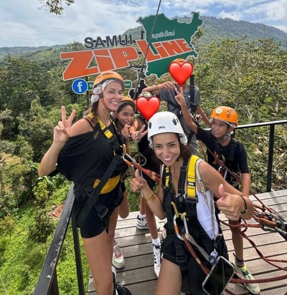 Les deux enfants du couple Léon et Lila étaient aussi de la partie.
Mélissa Theuriau et les siens profitant pleinement de la Thaïlande. (Capture d'écran Instagram)