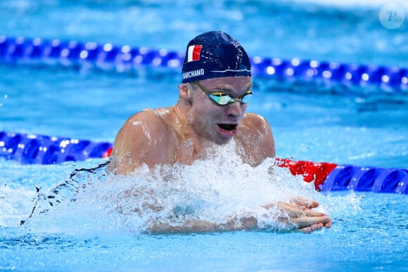 Léon Marchand a remporté 4 médailles en or et une médaille en bronze
 
Léon Marchand lors des Jeux Olympiques de Paris 2024. ( Photo by federico pestellini / DPPI / Panoramic ) -