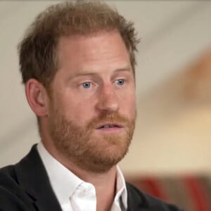 Le prince Harry, duc de Sussex et Meghan Markle, duchesse de Sussex, lors d'une interview pour l'émission CBS News Sunday Morning, diffusée le 4 août 2024. Lors de ce programme, le couple princier a évoqué leurs enfants, Archie Harrison, 5 ans et Lilibet Diana, 3 ans et leur volonté de les protéger des dangers du web. 